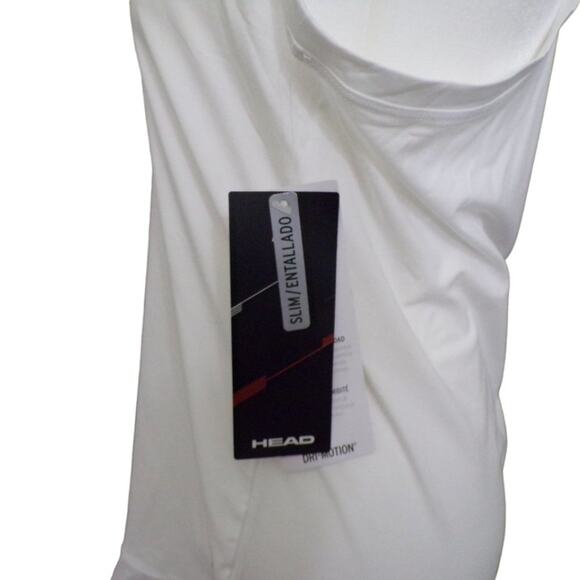 Head Propel Tank Slim Fit Size M Stark White Dri-Motion Mesh Bottom NWT - Picture 3 of 6